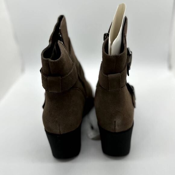 Giani Bernini Sashaa Memory-Foam Water-Resistant Booties NIB Sz 9 Taupe Suede - Picture 7 of 9